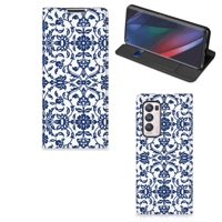 OPPO Find X3 Neo Smart Cover Flower Blue - thumbnail