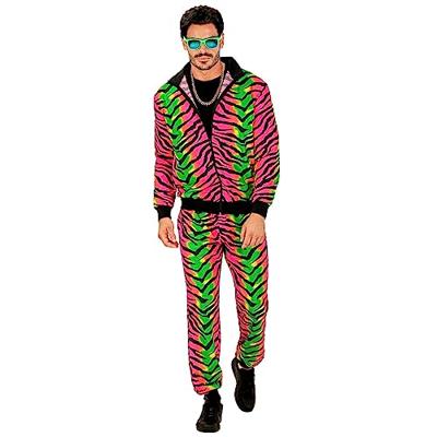 Neon Rave Trainingspak Zebraprint Gekleurd Neon Rave Trainingspak Zebraprint Gekleurd