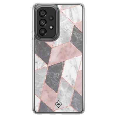 Samsung Galaxy A52 hybride hoesje - Stone grid Samsung Galaxy A52 hybride hoesje - Stone grid