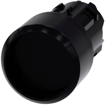 Siemens 3SU10000CB100AA0 3SU1000-0CB10-0AA0 Druktoets Kunststof frontring, Rond Knop Zwart 1 stuk(s)