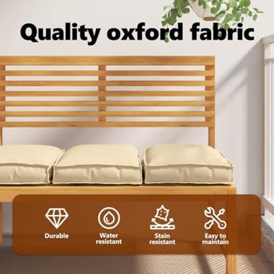 VidaXL Kussen 2 pcs beige 40 x 40 x 8 cm oxford stof