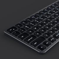 SATECHI Compact Verlicht Bluetooth Toetsenbord - Draadloos Bluetooth 5.0 & Multi-Apparaat Sync - Voor M2/M1 Macbook Pro/Air, M2/ M1 iPad Pro/Air, M2 Mac Mini, iMac M1 (Layout DE Duits) - thumbnail