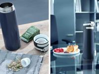 Leifheit 03275 reisdrinkbeker 600 ml Zwart, Blauw Roestvrijstaal - thumbnail
