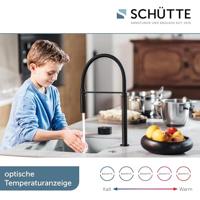 Schutte AQUADOT Digitale keukenkraan met smart control | Mat Zwart/Zwart | Met soft-touch slang - 99566 - thumbnail