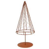 Daan Kromhout Kerstboom grid metaal roestbruin 33 cm | 12 stuks - thumbnail