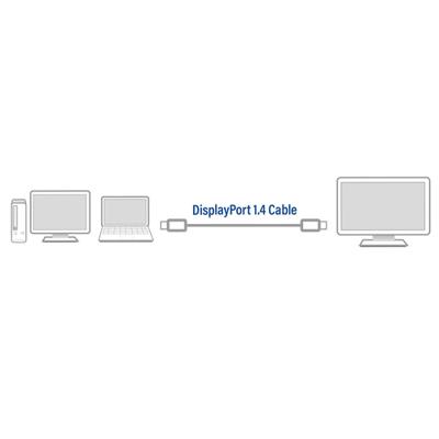 ACT 8K Displayport kabel M/M 1m