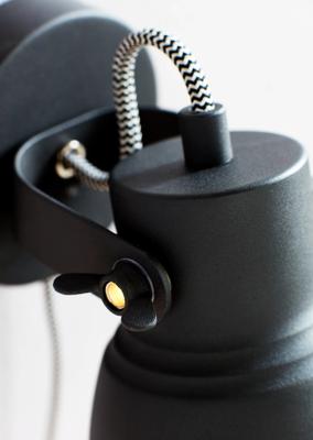 Wandlamp antraciet met schakelaar en E27 fitting - Nordlux Adrian leeslamp