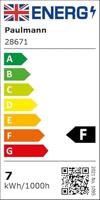 Paulmann 28671 LED-lamp Energielabel F (A - G) E27 Peer 6.5 W = 48 W Warmwit (Ø x h) 60 mm x 106 mm 1 stuk(s) - thumbnail