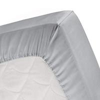 Cinderella basic topper katoen 180x210 light grey tot 15 cm - thumbnail