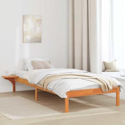 Bedframe Wasbruin 75 x 190 cm Massief grenenhout