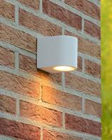 Lucide ZORA-LED - Wandspot / Wandlamp Binnen/Buiten - LED Dimb. - GU10 - 1x5W 3000K - IP44 - Wit - thumbnail