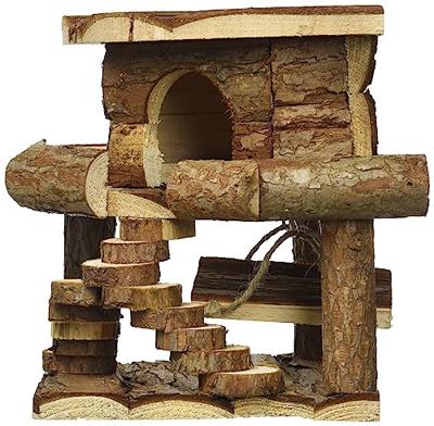 Huisje Trixie Hout 19 × 20 × 19 CM - thumbnail