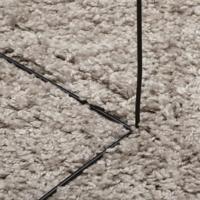 VidaXL Vloerkleed pamplona shaggy hoogpolig modern ø 80 cm beige - thumbnail