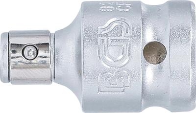 BGS technic Bit Adapter with Retaining Ball Square 1/2" to Hex 1/4"