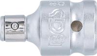 BGS technic Bit Adapter with Retaining Ball Square 1/2" to Hex 1/4" - thumbnail