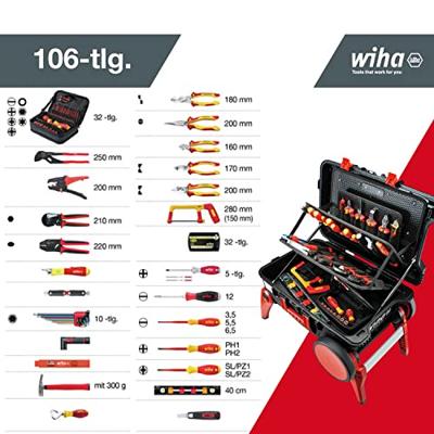 Wiha Gereedschapskoffer (gevuld) 104-delig Electricien, Handwerker, Professioneel, VDE (l x b x h) 680 x 497 x 336 mm - thumbnail