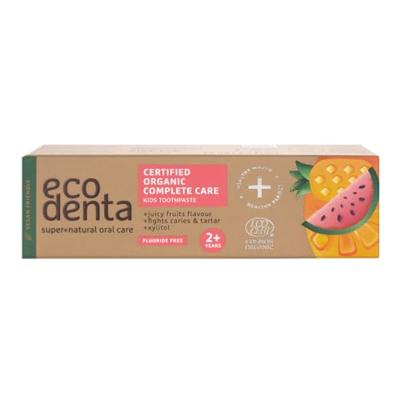 Ecodenta Tandpasta kids juicy fruit 75 Milliliter