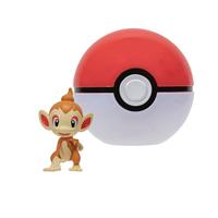 Pokemon Figure - Chimchar + Poke Ball (Clip 'n' Go) - thumbnail