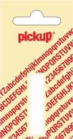 Plakletter Helvetica 40 mm Sticker witte letter i Pickup - Pickup - thumbnail