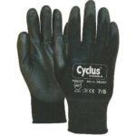 Cycplus werkhandschoen nylon s/7 l+r rode kraag cyclus 292561
