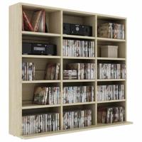 Cd-kast 102x23x89,5 cm spaanplaat sonoma eikenkleurig - thumbnail