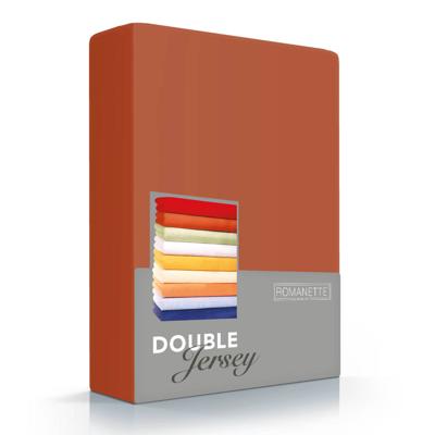 Romanette Double Jersey 100% Katoen 1-pers. Terracotta Hoeslaken 80/90/100 X 200/210/220 Romanette Double Jersey 100% Katoen 1-pers. Terracotta Hoeslaken 80/90/100 X 200/210/220