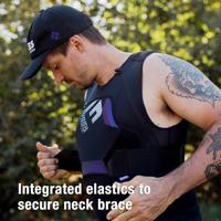 G-FORM borst- en rugprotectie "mx spike" chest/back prot. mx spike size l black - thumbnail