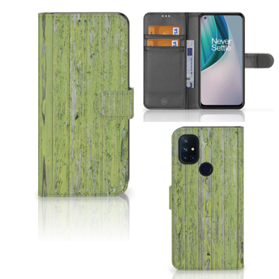 OnePlus Nord N10 | Book Style Case | Green Wood OnePlus Nord N10 | Book Style Case | Green Wood