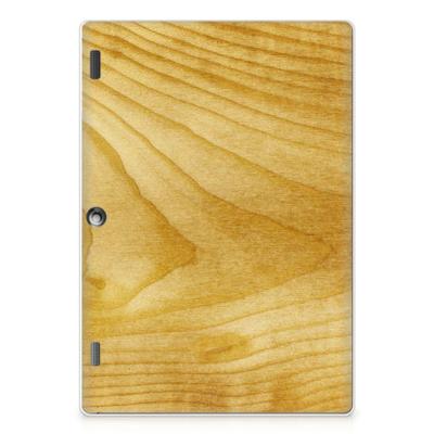 Lenovo Tab 10 | Tab 2 A10-30 Silicone Tablet Hoes Licht Hout Lenovo Tab 10 | Tab 2 A10-30 Silicone Tablet Hoes Licht Hout