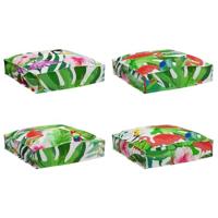VidaXL Kussen bloemen 4 pcs multikleur 40 x 40 x 8 cm oxford stof - thumbnail