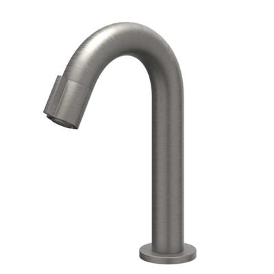 IVY Pact Fonteinkraan Gebogen - Opbouw - Laag - Geborsteld Metal Black PVD