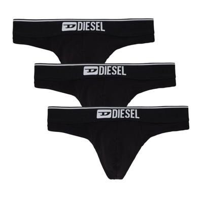Diesel Herenstrings 3-pack zwart