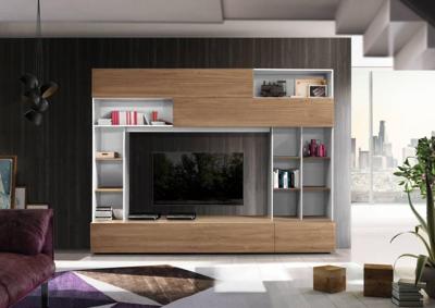 Benvenuto Design Pratiko TV wandmeubel Wit/Eiken