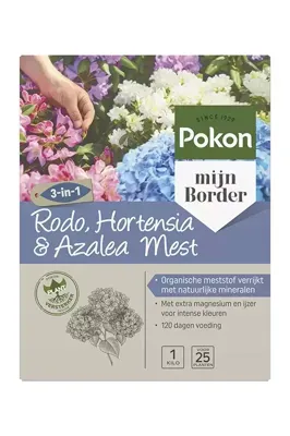 Pokon Rodo, Hortensia en Azalea Mest 1kg Pokon Rodo, Hortensia en Azalea Mest 1kg