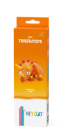 Hey-Clay triceratops 3 cans boetseerklei - thumbnail