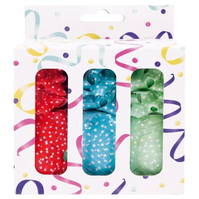 Cadeauversierset 3 rollen lint en 9 strikken ass | 6 stuks