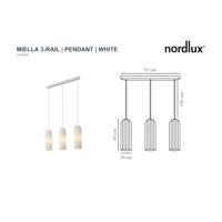 Nordlux 3-lichts hanglampMiella wit - 2412533001 - thumbnail