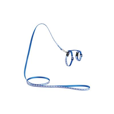 Nylon kittentuigje Hearts - Blauw Nylon kittentuigje Hearts - Blauw