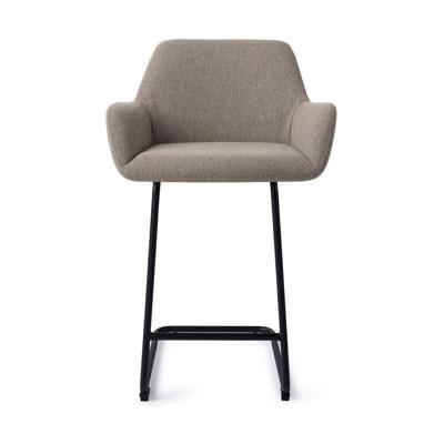 Jesper Home Barkruk 'Hiroo' Arch Black, kleur Foggy Fusion (zithoogte 66cm)