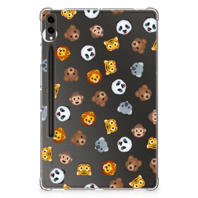 Hippe Hoes voor Samsung Galaxy Tab S9 Plus Dieren Emojis Hippe Hoes voor Samsung Galaxy Tab S9 Plus Dieren Emojis