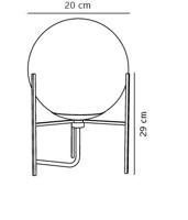 Tafellamp &apos;Alton&apos; Nordlux tafellamp E14 fitting 29 cm - thumbnail