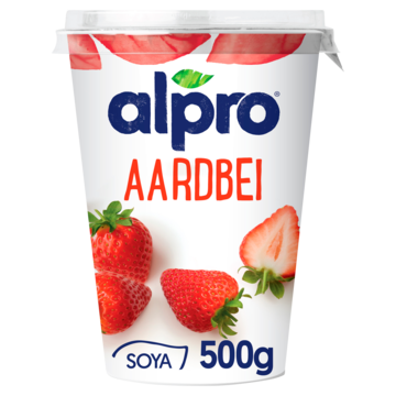 Alpro Plantaardige Variatie Op Yoghurt Aardbei 500g bij Jumbo