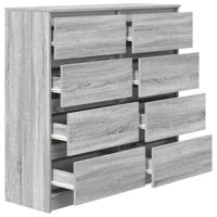 Dressoir 100x35x99 cm spaanplaat grijs sonoma - thumbnail
