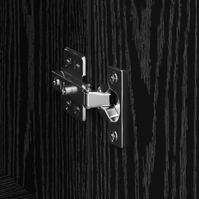 Dressoirs 3 pcs Zwart eiken 180 x 35 x 70 cm Bewerkt hout