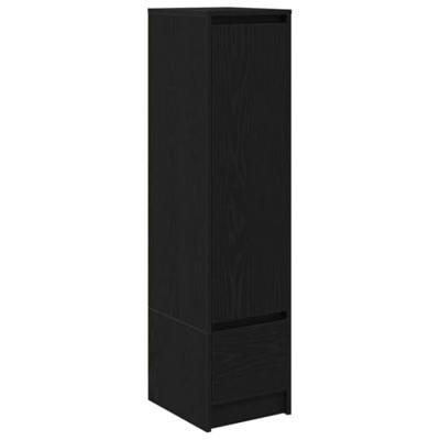 Highboard 29,5x34x119,5 cm spaanplaat zwart eikenkleurig Highboard 29,5x34x119,5 cm spaanplaat zwart eikenkleurig