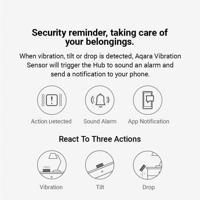 Aqara Draadloze trillingssensor DJT11LM Wit Apple HomeKit - thumbnail