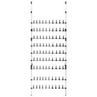VidaXL Schoenenrek met stangen telescopisch aluminium - thumbnail