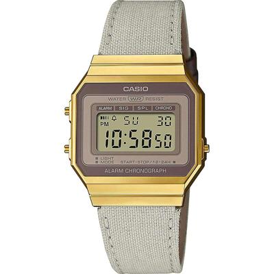 Unisex horloge Casio VINTAGE SLIM DESIGN Bruin (Ø 35,5 mm)