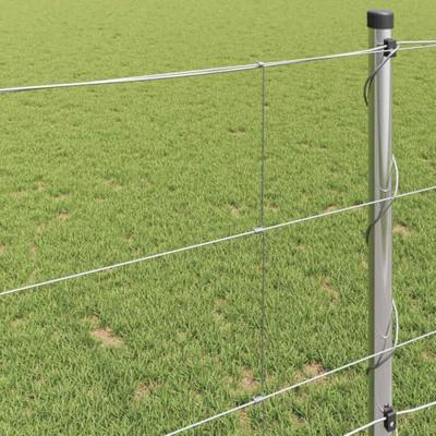VidaXL Weidehekwerk zilver 25 x 1 m gegalvaniseerd staal VidaXL Weidehekwerk zilver 25 x 1 m gegalvaniseerd staal