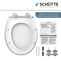 Toiletbril Schutte Lupos Softclose en LED-nachtverlichting Wit - thumbnail